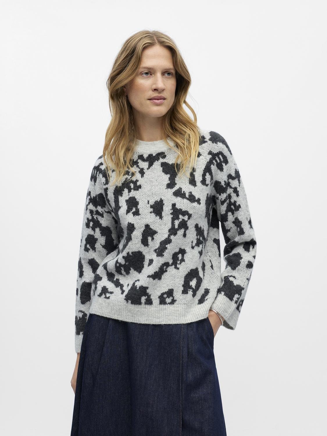 OBJDIANA Pullover - Light Grey Melange - VERO MODA & VILA Bergvik